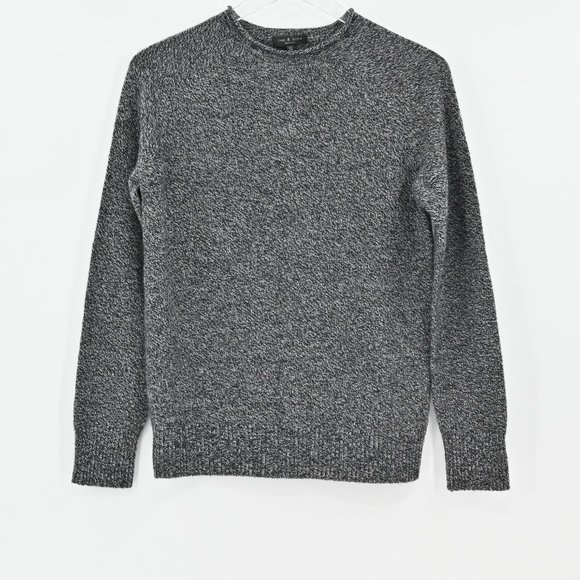 RAG & BONE Cashmere Sweater Dark Gray Charcoal Black Specked Crewneck Size XS - Picture 2 of 8
